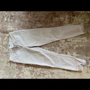 White skinny jeans with fringe PAIGE